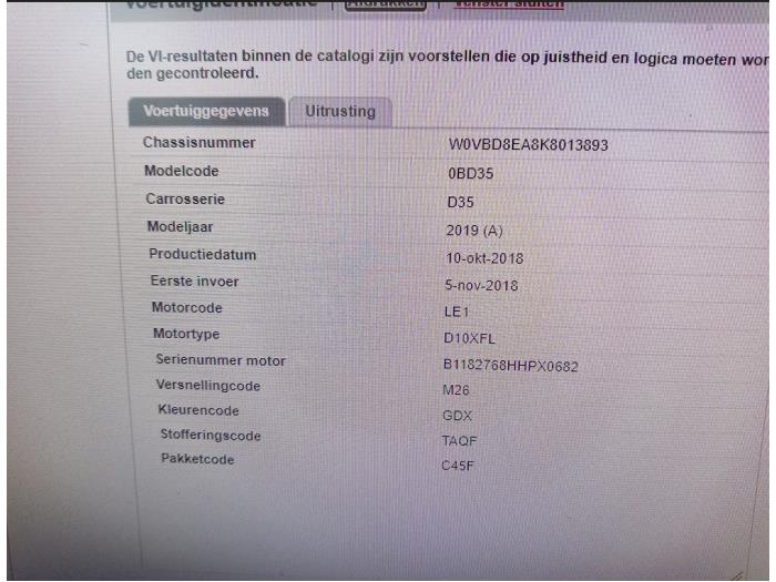 Opel Astra K Sports Tourer 1.0 Turbo 12V Épave (2018, Bleu)