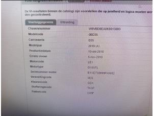 Opel Astra K Sports Tourer 1.0 Turbo 12V Épave (2018, Bleu)