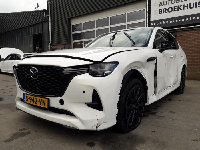 Mazda CX-60 2.5 e-SkyActiv PHEV Épave (2023, Blanc)