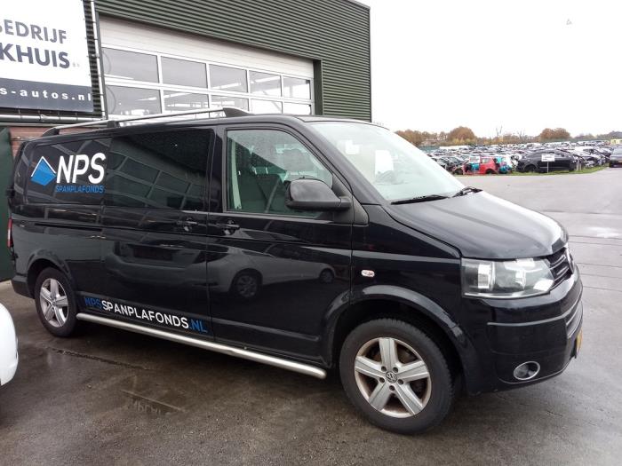 Volkswagen Transporter T5 2.0 TDI DRF Épave (2013, Noir)