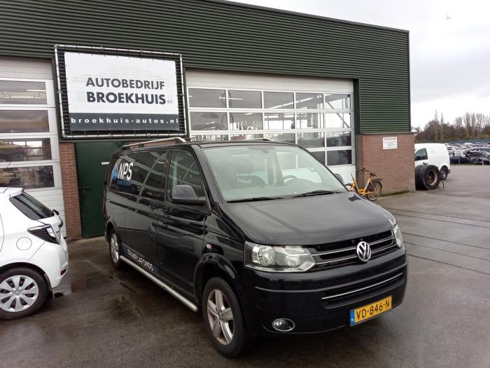 Volkswagen Transporter T5 2.0 TDI DRF Épave (2013, Noir)