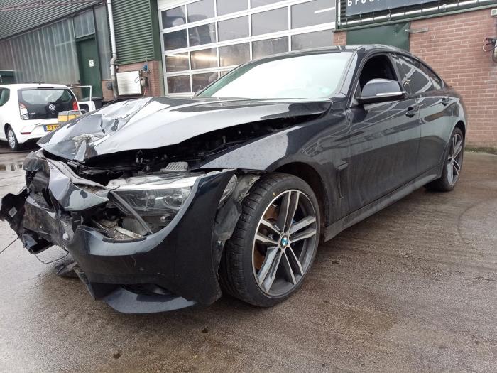 BMW 4 serie Gran Coupe 420i 2.0 TwinPower Turbo 16V Épave (2017, Noir)