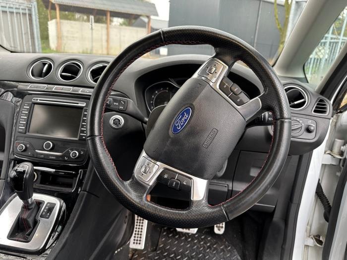 Ford S-Max 2.0 Ecoboost 16V Épave (2014, Blanc)