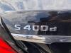 Mercedes S 3.0 S-400d 4-Matic Vehículo de desguace (2020, Negro)