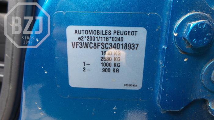 Peugeot 207/207+ 1.4 16V Vti Schrottauto (2007, Blau)