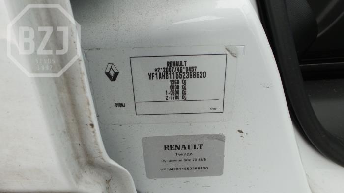 Renault Twingo III 1.0 SCe 70 12V Épave (2015, Blanc)