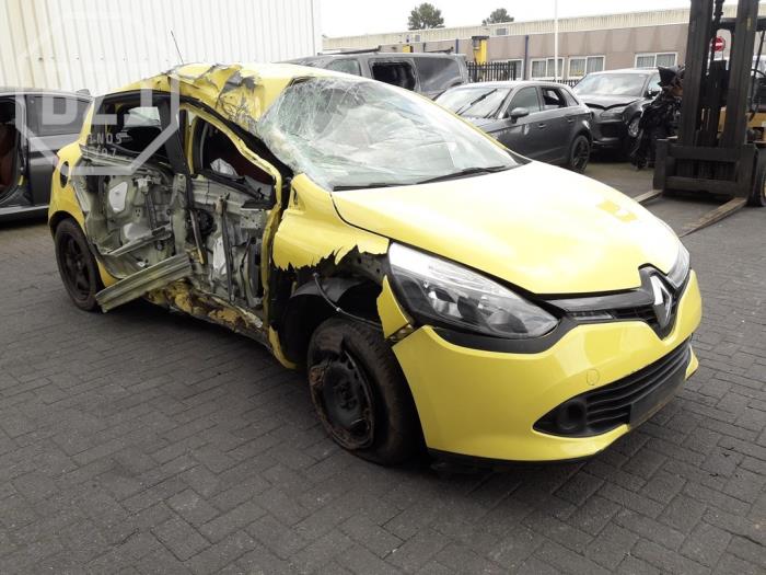 Renault Clio IV 1.5 dCi 75 FAP Salvage vehicle (2014, Yellow)