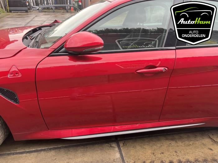 Alfa Romeo Giulia 2.9 Bi-Turbo V6 24V Quadrifoglio Verde Épave (2017, Rouge)