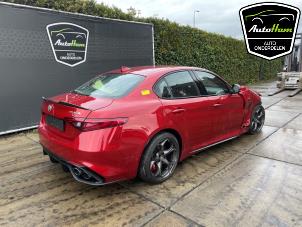 Alfa Romeo Giulia 2.9 Bi-Turbo V6 24V Quadrifoglio Verde Épave (2017, Rouge)