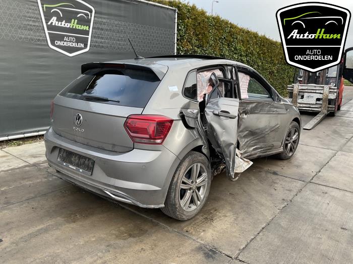 Volkswagen Polo VI 1.0 TSI 12V Samochód złomowany (2021, Szary)
