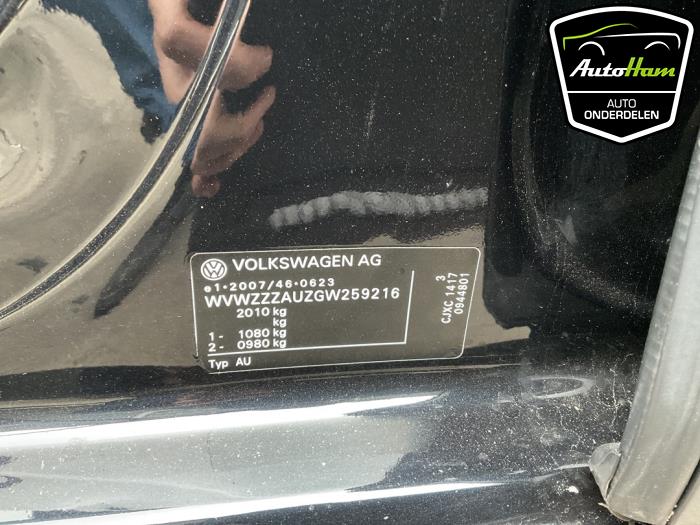 Volkswagen Golf VII 2.0 R 4Motion 16V Épave (2016, Noir)