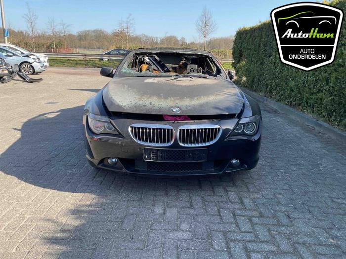 BMW 6 serie 650 i 4.8 V8 32V Vehículo de desguace (2007, Negro)