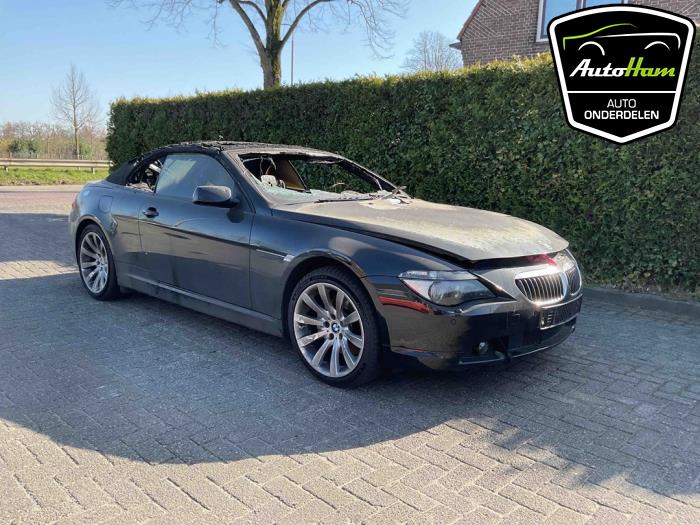 BMW 6 serie 650 i 4.8 V8 32V Vehículo de desguace (2007, Negro)