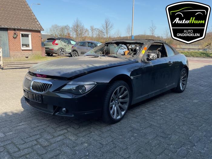 BMW 6 serie 650 i 4.8 V8 32V Vehículo de desguace (2007, Negro)