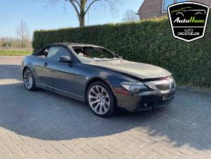 BMW 6 serie 650 i 4.8 V8 32V Vehículo de desguace (2007, Negro)