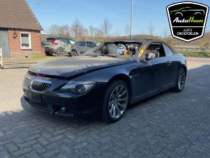 BMW 6 serie 650 i 4.8 V8 32V Vehículo de desguace (2007, Negro)
