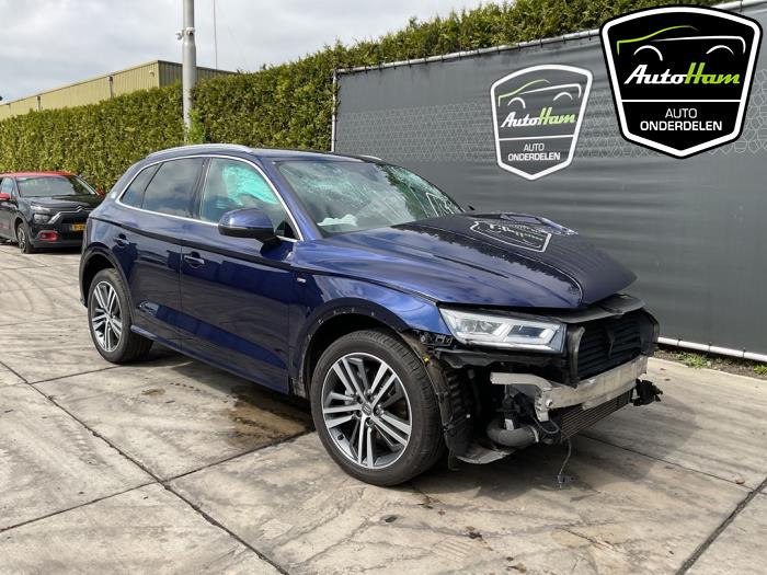 Audi Q5 2.0 TFSI 16V Quattro Samochód złomowany (2019, Niebieski)