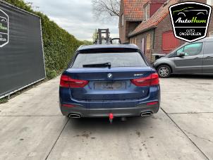 BMW 5 serie Touring 520i 2.0 TwinPower Turbo 16V Épave (2019, Bleu)