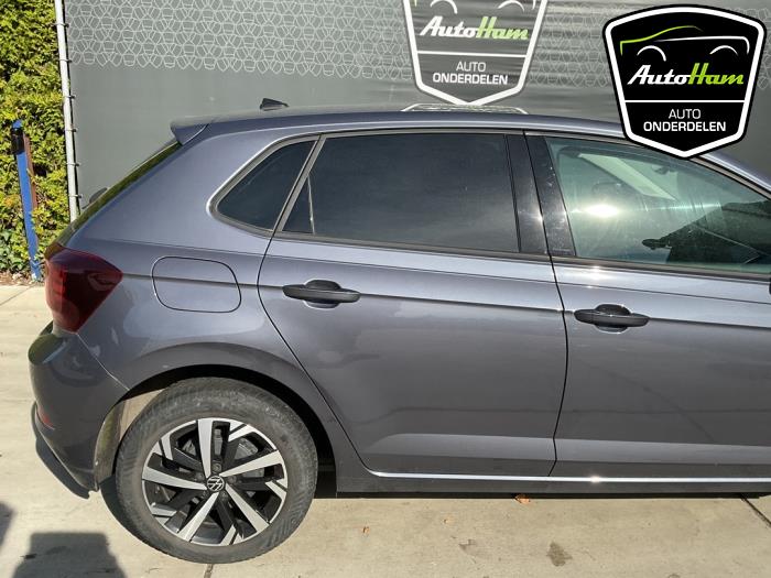 Volkswagen Polo VI 1.0 TSI 12V Samochód złomowany (2022, Szary)
