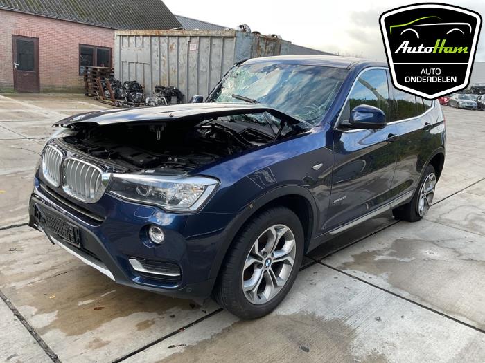 BMW X3 xDrive 20i 2.0 16V Twin Power Turbo Épave (2017, Bleu)
