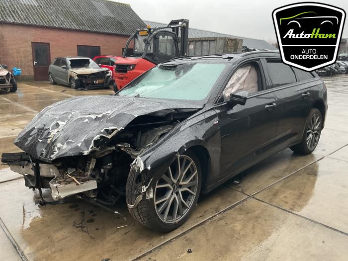 Audi A6 Avant 3.0 V6 24V 50 TDI Mild Hybrid Quattro Épave (2019, Noir)