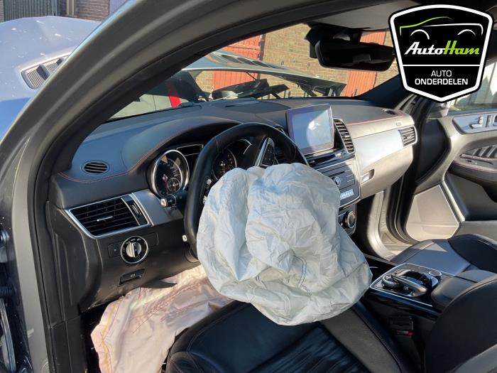 Mercedes GLE AMG Coupe 3.0 450 AMG V6 24V Turbo 4-Matic Épave (2016, Gris)