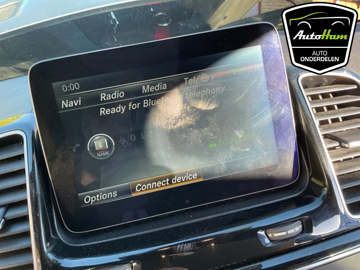 Mercedes GLE AMG Coupe 3.0 450 AMG V6 24V Turbo 4-Matic Épave (2016, Gris)