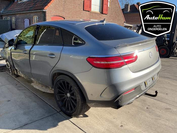 Mercedes GLE AMG Coupe 3.0 450 AMG V6 24V Turbo 4-Matic Épave (2016, Gris)
