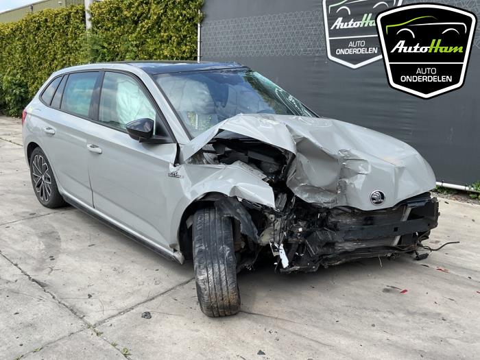 Skoda Scala 1.5 TSI Samochód złomowany (2023, Szary)