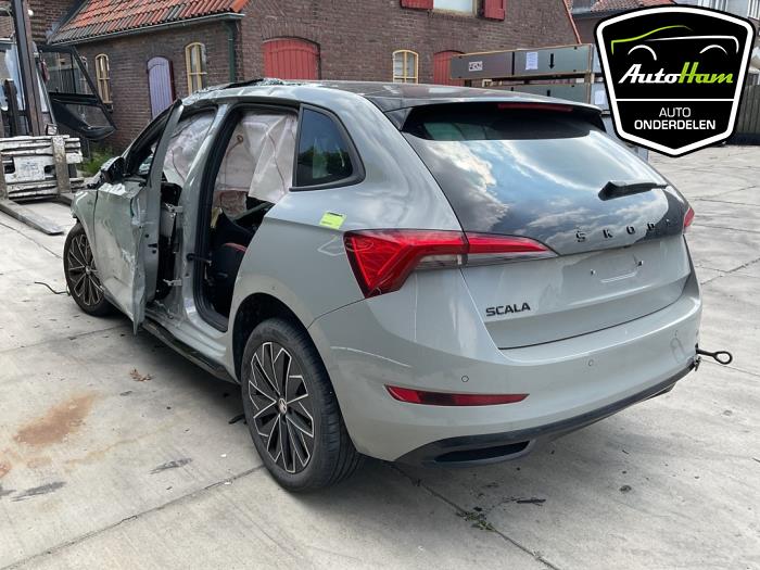 Skoda Scala 1.5 TSI Samochód złomowany (2023, Szary)