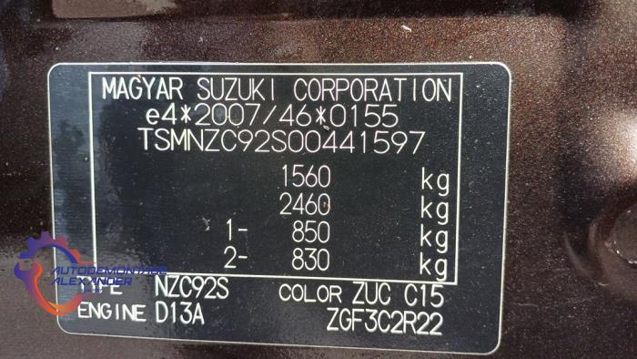 Suzuki Swift 1.3 D 16V Salvage vehicle (2014, Dark, Brown)