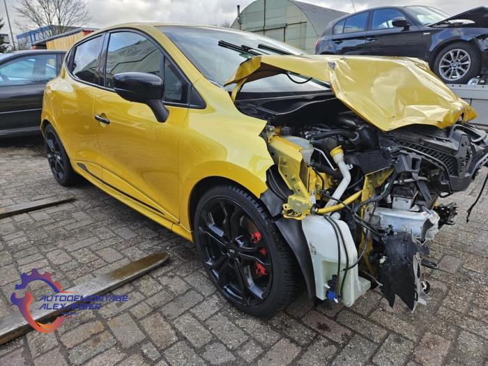 Renault Clio IV 1.6 Turbo 16V RS 200 EDC Samochód złomowany (2013, Zólty)