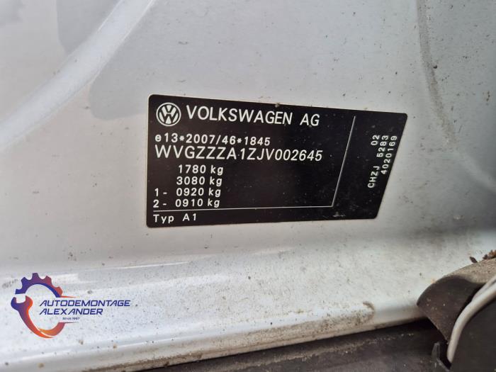 Volkswagen T-Roc 1.0 TSI 12V BlueMotion Vehículo de desguace (2018, Blanco)