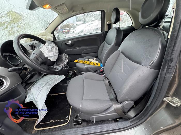Fiat 500 0.9 TwinAir 85 Samochód złomowany (2013, Szary)