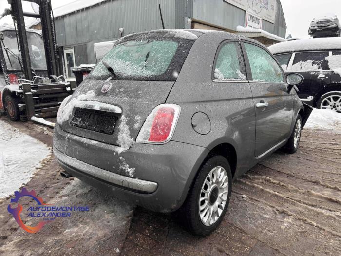 Fiat 500 0.9 TwinAir 85 Samochód złomowany (2013, Szary)