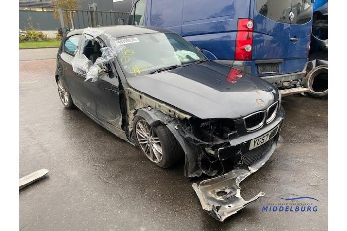 BMW 1 serie 120d 16V Salvage vehicle (2008, Black)