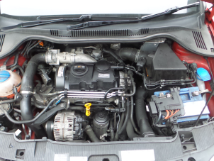 Seat Ibiza IV 1.4 TDI Épave (2010, Uni-couleur, Rouge)