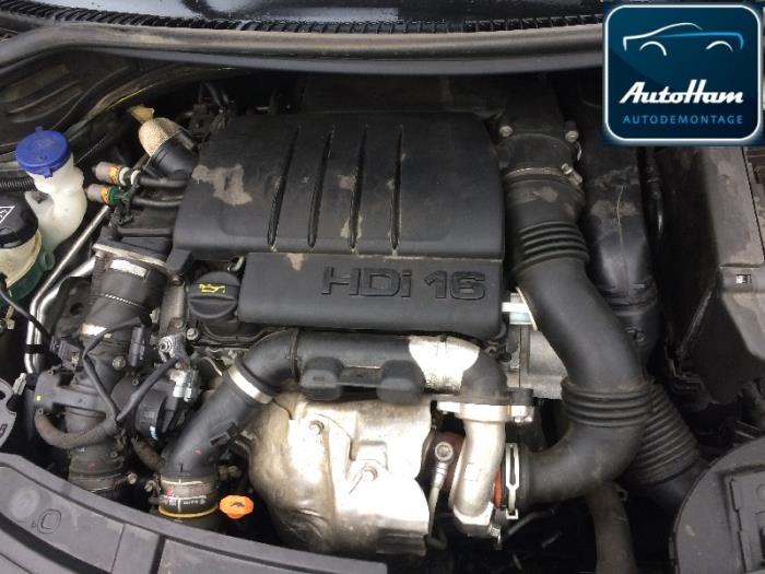 Peugeot 207/207+ 1.6 HDi 16V Vehículo de desguace (2010, Gris)
