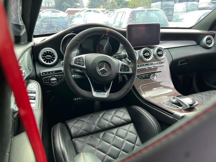 Mercedes C Estate AMG C-63 S,Edition 1 AMG 4.0 V8 Biturbo Épave (2016, Gris argenté)