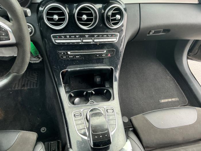Mercedes C Estate AMG C-63 AMG 4.0 V8 Biturbo Skadat fordon (2017, ZWART METALLIC ZWART)