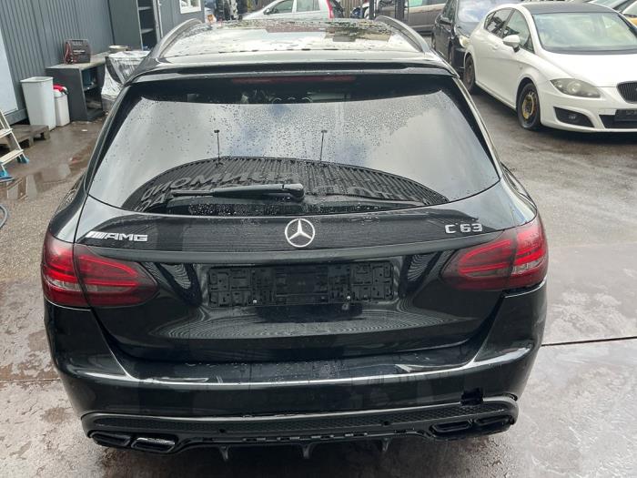 Mercedes C Estate AMG C-63 AMG 4.0 V8 Biturbo Skadat fordon (2017, ZWART METALLIC ZWART)