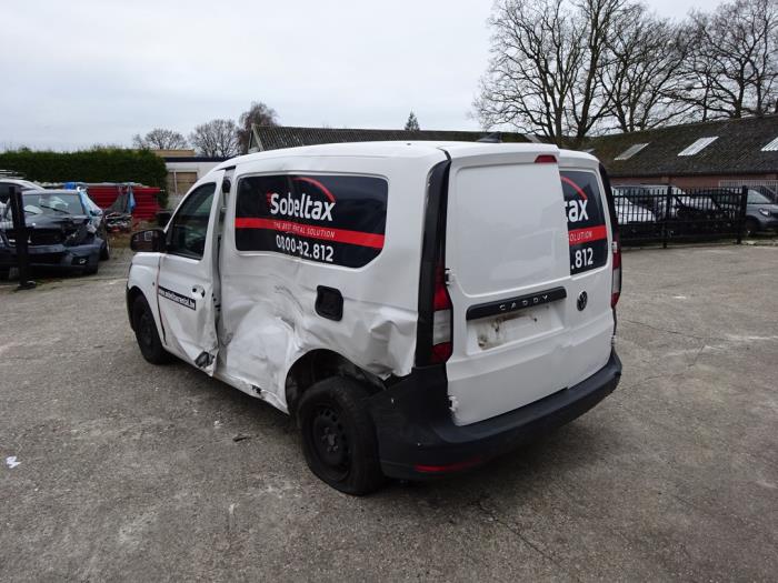 Volkswagen Caddy Cargo V 2.0 TDI 75 Épave (2022, Blanc)