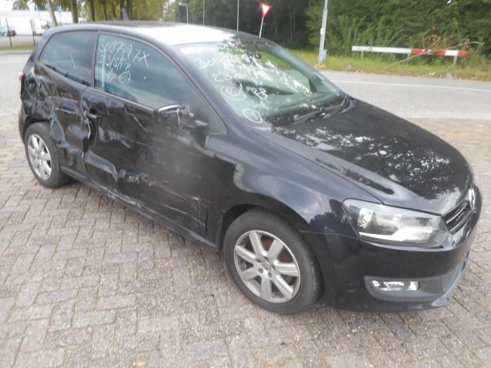 Volkswagen Polo V 1.4 16V Damaged vehicle (2012, Black)