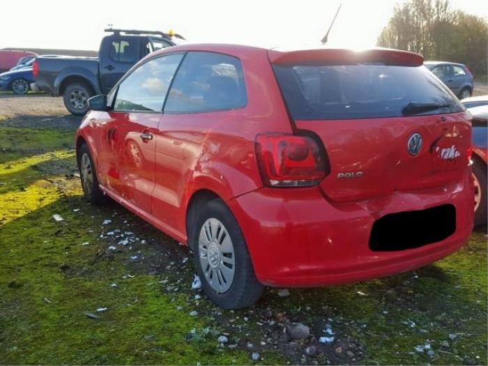 Volkswagen Polo V 1.2 12V Damaged vehicle (2010, Red)