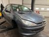 Peugeot 206 1.4 XR,XS,XT,Gentry Samochód złomowany (2006, Szary)