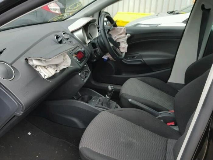 Seat Ibiza IV 1.6 TDI 105 Salvage vehicle (2011, Black)