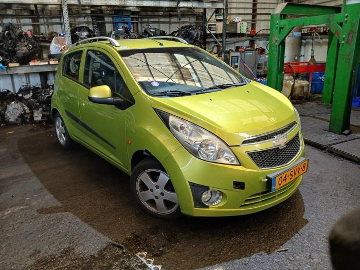 Chevrolet Spark 1.0 16V Bifuel Samochód złomowany (2011, Zielony)