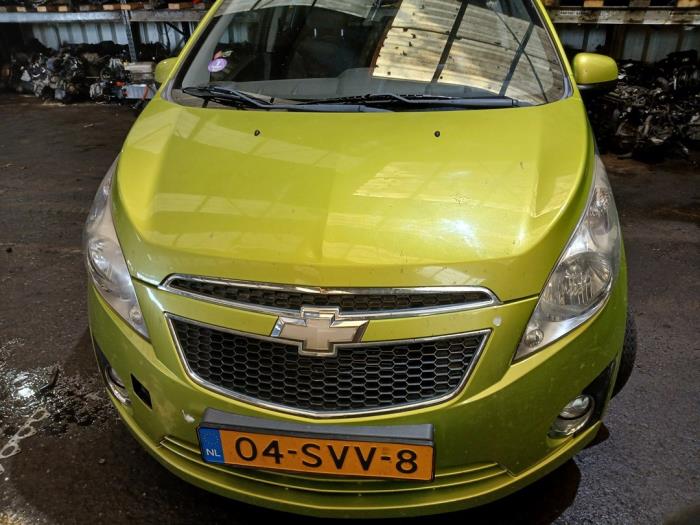 Chevrolet Spark 1.0 16V Bifuel Samochód złomowany (2011, Zielony)