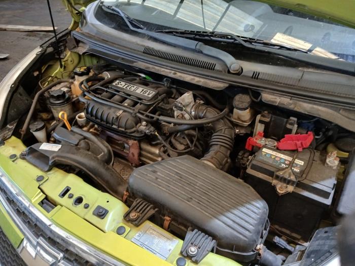 Chevrolet Spark 1.0 16V Bifuel Samochód złomowany (2011, Zielony)