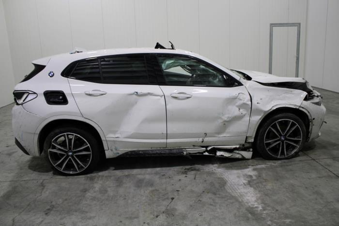 BMW X2 sDrive 18i 1.5 12V TwinPower Turbo Salvage vehicle (2018, White)
